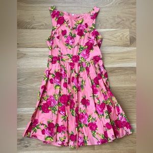 Betsey Johnson Valentine Dress floral knee length a-line dress 6